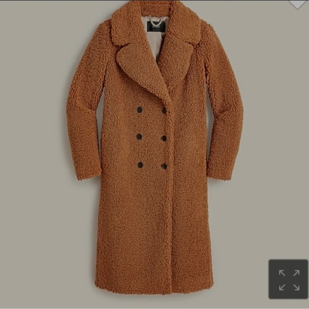 NWT j crew teddy double breasted coat - Picture 2 of 4